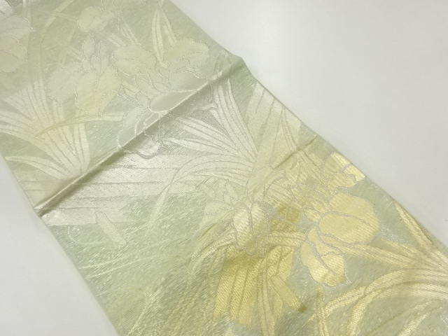 JAPANESE KIMONO / ANTIQUE FUKURO OBI FOR SUMMER / SILK /